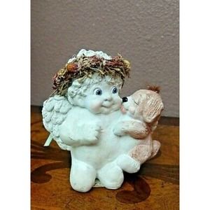 Dreamsicles Cherub Angel Baby with Pup Dog Figure